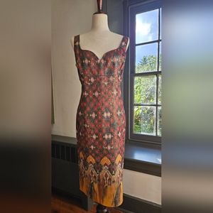 St John Collection Woven Ikat Dress